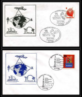 68764 Raumfahrt 27/7 & 28/12/1974 Markdorf Espace Space Allemagne Germany Bund Lettre Cover Lot De 2 Enveloppes - Europe