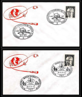 68766 HOG IAF Hamburg + Baden Baden 30/11/1974 Espace Space Allemagne Germany Bund Lettre Cover Lot De 2 Enveloppes - Europe