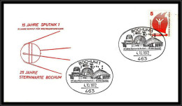 68728 15 Jahrre Sputnik 1 4/10/1972 Bochum Espace Space Allemagne Germany Bund Lettre Cover - Europe