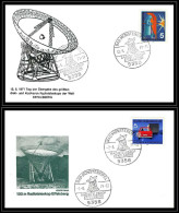 68717 Radioteleskop Effelsberg Bad Münstereifel 12/5 & 7/8 1971 Espace Space Allemagne Germany Bund 2 Lettre Cover  - Europe