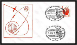 68773 Munchen Weltraum Armstrong Moonlanding 21/7/1974 Allemagne (germany Bund) Espace Space Lettre Cover - Europe