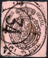 Lugo - Edi O 36 - 1 Onza - Mat Rueda De Carreta "34 - Lugo" - Used Stamps