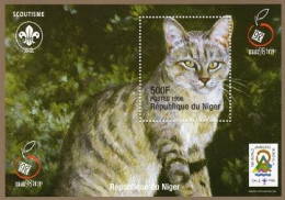 Niger 1998, Israel 98, Cat, Scout, BF - Briefmarkenausstellungen