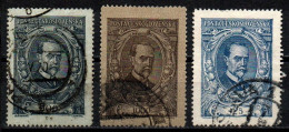 Tschechoslowakei CSSR 1920 - Mi.Nr. 159 - 161 - Gestempelt Used - Used Stamps