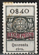 Revenue/ Fiscal, Portugal 1929 - DESEMPREGO S/ Estampilha Fiscal -|- 0$40 - Ungebraucht