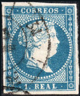 Lugo - Edi O 49 - 1 Real - Mat Rueda De Carreta "34 - Lugo" - Used Stamps