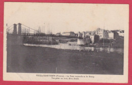 AB10 86 VIENNE VICK SUR GARTEMPE LE PONT SUSPENDU ET LE BOURG VUE PRISE EN AVAL  - - Autres & Non Classés