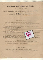 VP23.156 - 1919 - Pèlérinage Des Enfants Des Ecoles De La Ville De PARIS Aux Champs De Bataille De La Somme ( AMIENS) - Historical Documents