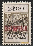 Revenue/ Fiscal, Portugal 1929 - DESEMPREGO S/ Estampilha Fiscal -|- 2$00 - Unused Stamps