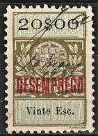 Revenue/ Fiscal, Portugal 1929 - DESEMPREGO S/ Estampilha Fiscal -|- 20$00 - Ungebraucht
