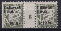 Océanie              Taxes    Paire Du N° 3 ** Millésime 6 - Postage Due