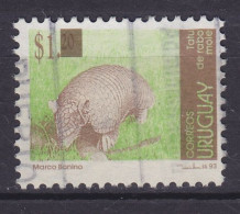 Uruguay 2004 Mi. 2792 I, 1 P Auf 1.20 P Overprinted Aufdruck Greater Nighttail Armadillo Grosses Nacktschwanz-Güteltier - Uruguay
