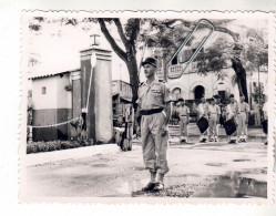 PHOTO CPA GUERRE CHAR TANK OFFICIER FRANCAIS EN INDOCHINE - Krieg, Militär