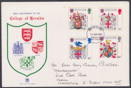 GB Great Britain 1984 Private FDC College Of Heralds, Herald, Heraldry, England, Scotland, Wales Ireland First Day Cover - Lettres & Documents
