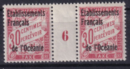 Océanie              Taxes    Paire Du N° 4 ** Millésime 6 - Timbres-taxe