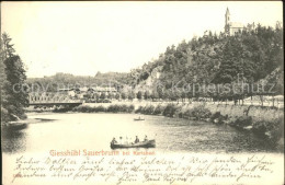 71596433 Giesshuebl-Sauerbrunn Tschechien Ruderboot Auf Fluss Giesshuebl-Sauerbr - Tchéquie