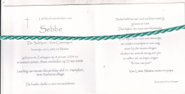 Sebbe De Schrijver-Van Caenegem, Zottegem 2004, 20008. Foto - Obituary Notices