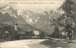 71596389 Garmisch-Partenkirchen Panorama Mit Alpspitze Hoellenthal Waxenstein Zu - Garmisch-Partenkirchen