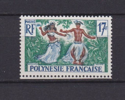 POLYNESIE 1958 TIMBRE N°10 NEUF AVEC CHARNIERE DANSEURS - Neufs