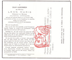 DP Leon Maris ° Leerbeek Gooik 1900 † Gent 1959 X Julienne Verhaege // Stec De Clercq - Andachtsbilder