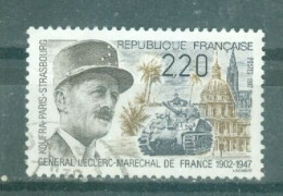 FRANCE - N°2499 Oblitéré - 40°anniversaire De La Mort Du Général Leclerc, Maréchal De France (1902-1947). - Gebruikt