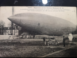 DIRIGEABLE SANTOS DUMONT 1000 APAREIL MIXTE N 16 ANIMEE - Zeppeline