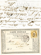 DEUX SEVRES CPP REPIQUE 1875 BRESSUIRE GC T17 + REPIQUAGE A SEC "E.LOISEAU/NEGOCIANT/BRESSUIRE (DEUX SEVRES)/ EPICERIE V - 1849-1876: Klassieke Periode