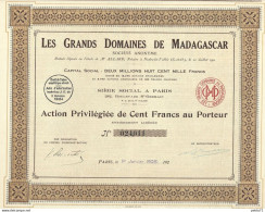 Les Grands Domaines De MADAGASCAR 1925 - Africa