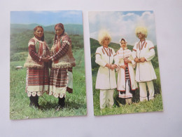 COSTUME NATIONAL DE CROATIE  -lot D 3 Carte - Costumes