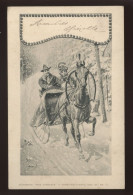 ILLUSTRATEURS - STYLE VIENNOISE - PROMENADE DANS LA NEIGE - ATTELAGE - 1900-1949