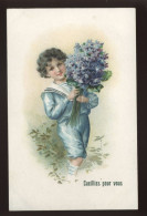 ENFANTS - FANTAISIE - MYOSOTIS - CARTE GAUFREE - Autres & Non Classés