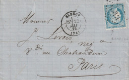 Lettre De Elbeuf à Paris LAC - 1849-1876: Classic Period