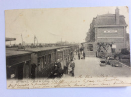 BETHUNE (62) : Quai De La Gare - 1904 - Stations With Trains
