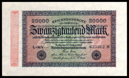 DEUTSCHLAND - ALLEMAGNE - 20000 Mark Reichsbanknote - 1923 - P85a - AUNC / Pr NEUF - 20.000 Mark