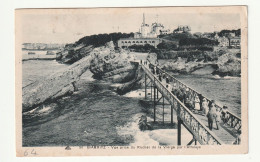 64 . Biarritz . Vue Prise Du Rocher De La Vierge Par L'Attalaye . 1934 - Biarritz