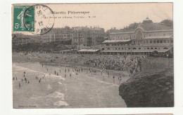 64 . Biarritz . La Plage Et L'Hôtel Victoria . 1912 - Biarritz