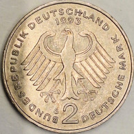 Germany Federal Republic - 2 Mark 1993 G, Ludwig Erhard, KM# 170 (#4849) - 2 Mark