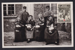 Belgium - 1939 RPPC Vlaamsche Kleederdrachten Franked Charity Stamp - Covers & Documents