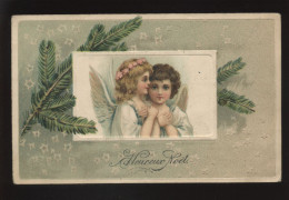 ANGES - FANTAISIE - JOYEUX NOEL - CARTE GAUFREE - Angels