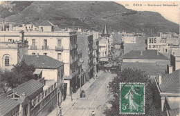 27180 " ORAN-BOULEVARD SEBASTOPOL " PANORAMA-ANIMÉ-VERA FOTO-CART. POST.  SPED.1912 - Oran