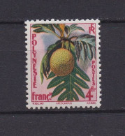 POLYNESIE 1958 TIMBRE N°13 NEUF AVEC CHARNIERE FLORE - Unused Stamps