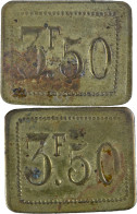 FRANCE - Jeton Rectangulaire - 3 F 50 - 28 Mm - 20-241 - Other & Unclassified