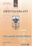 Germany Deutschland 1998-01 1100 Jahre Nordlingen, Canceled In Bonn - 1991-2000