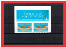 FRANCE - 2002 -  ADHESIFS** -  N°33 Ou N°3494   - 2 TIMBRES - VACANCES - Y & T - COTE 3.00 € - Neufs