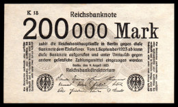 DEUTSCHLAND - ALLEMAGNE - 200 000 Mark Reichsbanknote - 1923 - P100 - UNC / NEUF - 20 Miljoen Mark