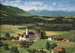 71589000 Steingaden Allgaeu Wieskirche Fliegeraufnahme Sulzberg - Sonstige & Ohne Zuordnung