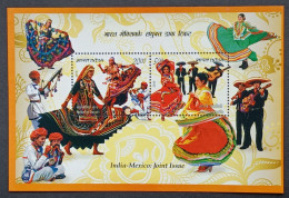 India 2010 Mi-blok 89 Gemeenschappelijke Uitgave Met Mexico - MNH - Unused Stamps