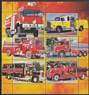 B5202 KYRGYZSTAN 2005, Fire Engines (Voiture Des Pompiers), Autos, M-sheet  MNH (bogus Stamps) - Kyrgyzstan