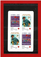 FRANCE - 2007-  ADHESIFS** - N° P145 - BLOC DE DEUX PAIRES - 145-146 & 146-145 - ENFANTS = AMOUR + - Y&T - COTE 14.00 € - Unused Stamps