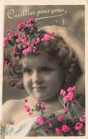 P7-fantaisies Enfants -petite Fille Portrait Avec Des Fleurs - Portraits